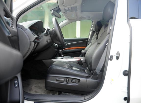 讴歌MDX 2014款 3.5L 豪华版 车厢座椅   前排空间