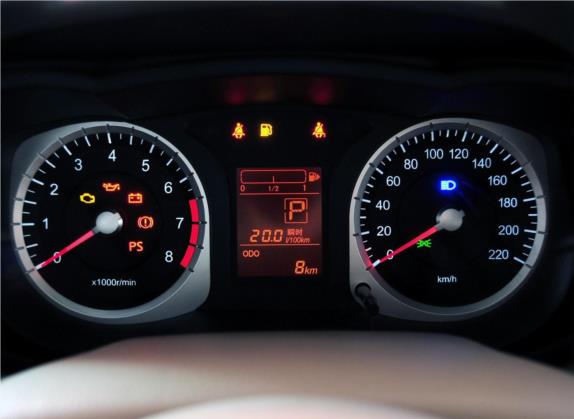 启辰D50 2012款 1.6L 自动舒适版 中控类   仪表盘