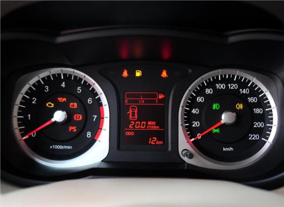 启辰D50 2013款 1.6L 手动北斗导航版 中控类   仪表盘