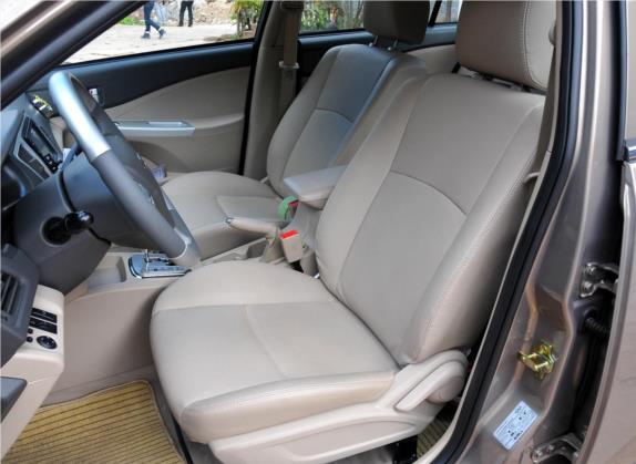 奇瑞E5 2011款 1.8L CVT卓悦型 车厢座椅   前排空间