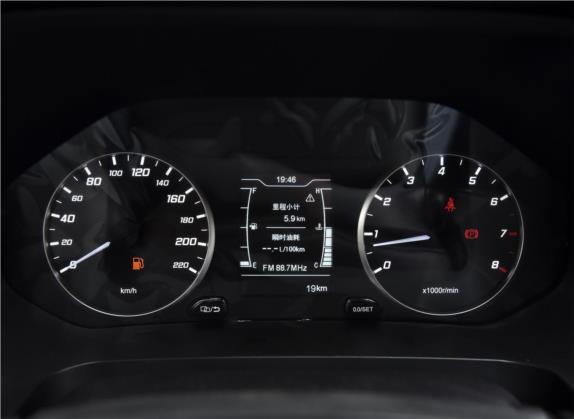 瑞虎7 2020款 1.5T 手动精英型 中控类   仪表盘