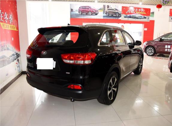 索兰托 2016款 索兰托L 2.4L 汽油4WD定制版 7座 国IV 外观   斜后