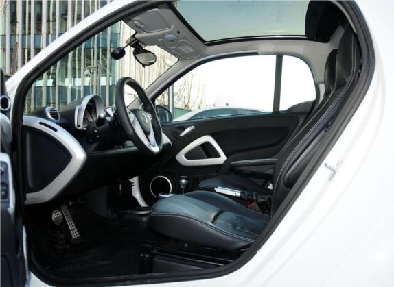 smart fortwo 2012款 1.0T 博速Xclusive版 车厢座椅   前排空间