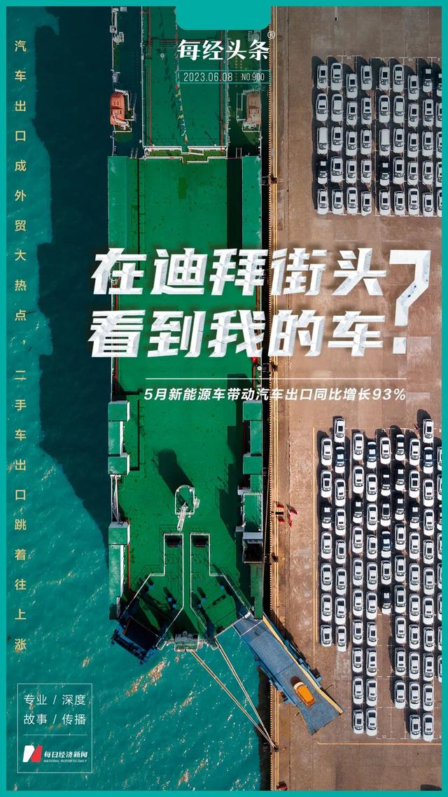 在迪拜街头看到我的车？我国汽车出口首超手机，二手车出口跳着往上涨