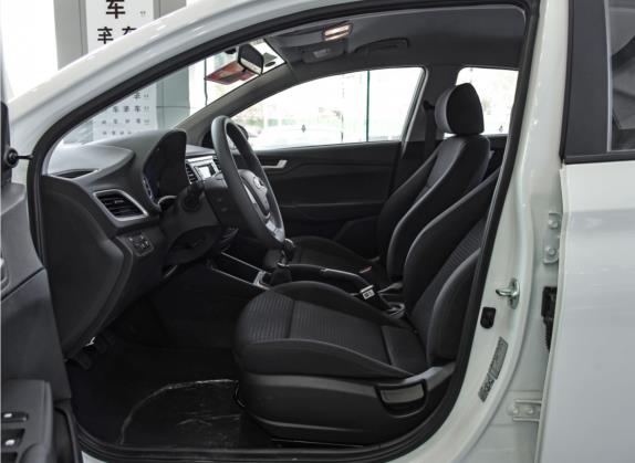 悦纳 2020款 1.4L 手动GS青春版 车厢座椅   前排空间