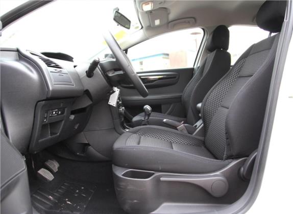 世嘉 2013款 1.6L 手动品尚型CNG 车厢座椅   前排空间