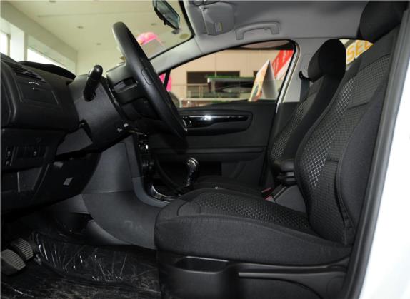 世嘉 2013款 两厢 1.6L 手动乐尚型 车厢座椅   前排空间