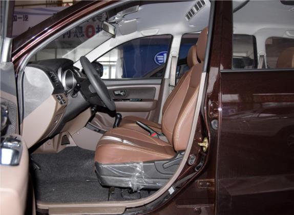 森雅S80 2015款 1.5L 手动7座都市版 车厢座椅   前排空间