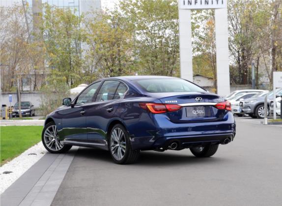 英菲尼迪Q50L 2018款 2.0T 菁英运动版 国VI 外观   斜后