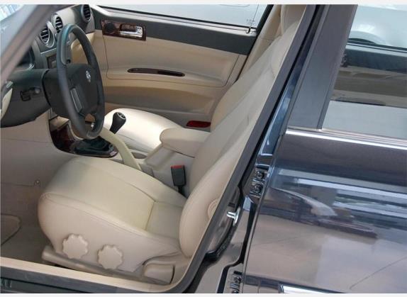 中华尊驰 2008款 1.8T 手动豪华型 车厢座椅   前排空间