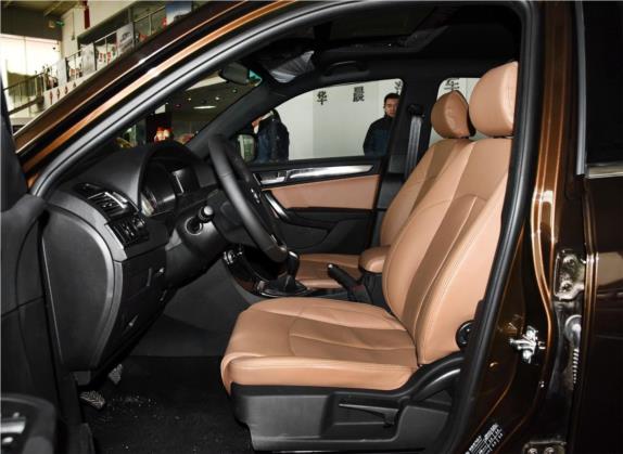 中华V5 2014款 1.6L 手动豪华型 车厢座椅   前排空间