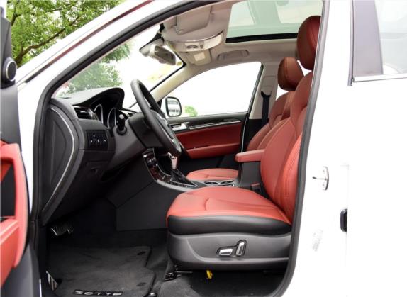 众泰T600 2015款 2.0T DCT旗舰型 车厢座椅   前排空间
