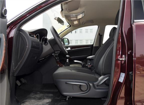 众泰T600 2016款 1.5T 手动精英型 车厢座椅   前排空间